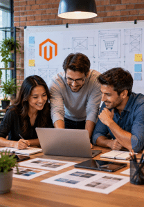 magento website design and development